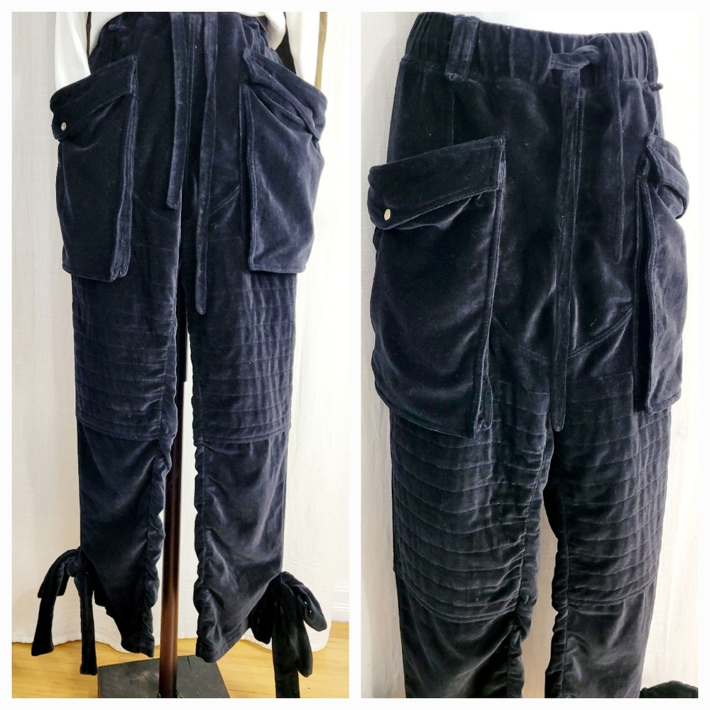 Nicholas K Velvet Cargo Joggers / M - Picture 4 of 7